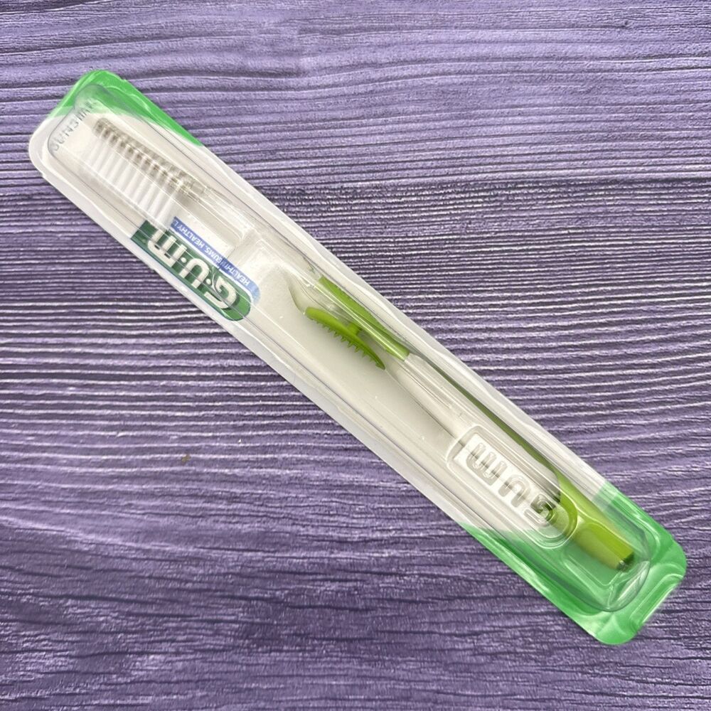 GUM Sunstar #474 Micro Tip FULL Head ULTRA SOFT Regular Toothbrush VTG RARE